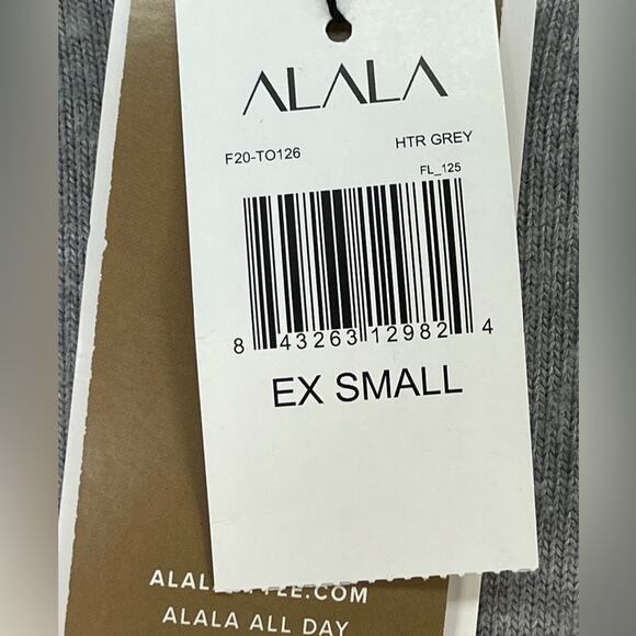 ALALA Sweater Women's XS New Gray Wander Quarter Zip - Picture 6 of 11